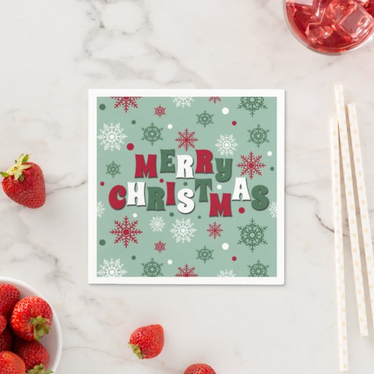 Frohe Weihnachten Serviette (Beispiel)