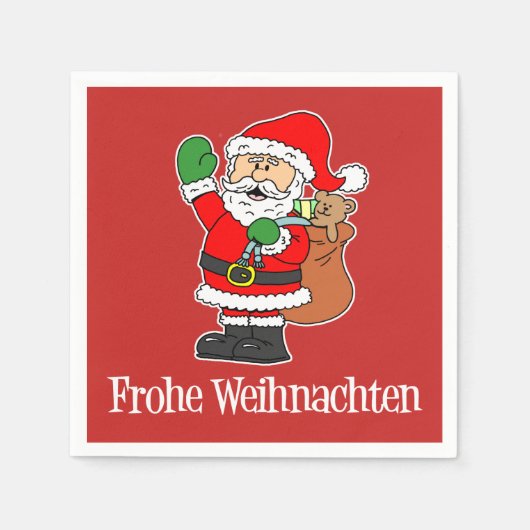 Frohe Weihnachten Serviette (Vorderseite)