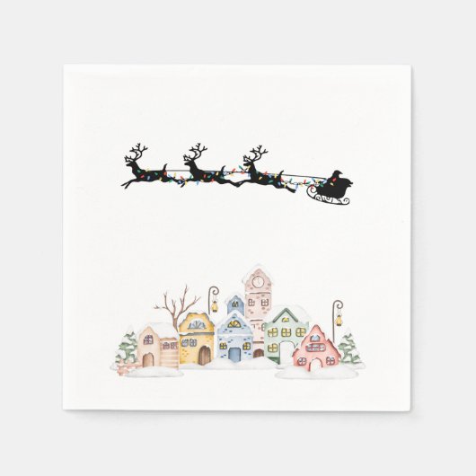 Frohe Weihnachten Serviette (Vorderseite)