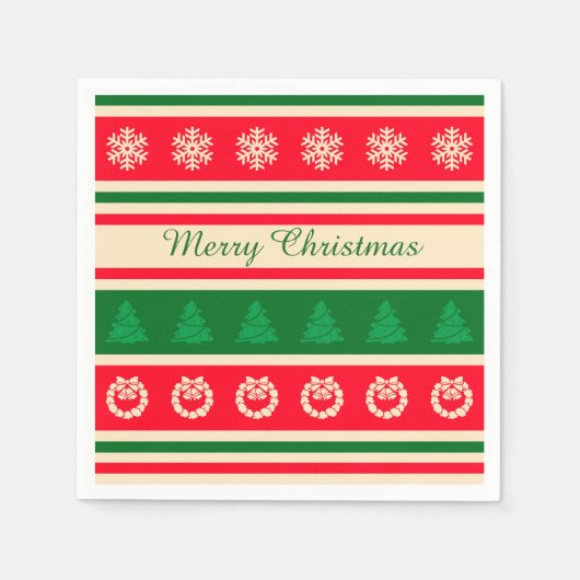 Frohe Weihnachten Serviette (Vorderseite)