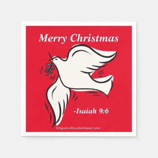 Frohe Weihnachten Serviette (Vorderseite)