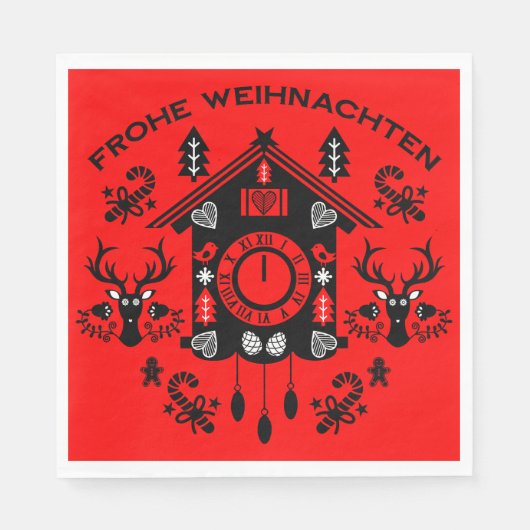 Frohe Weihnachten Serviette (Vorderseite)