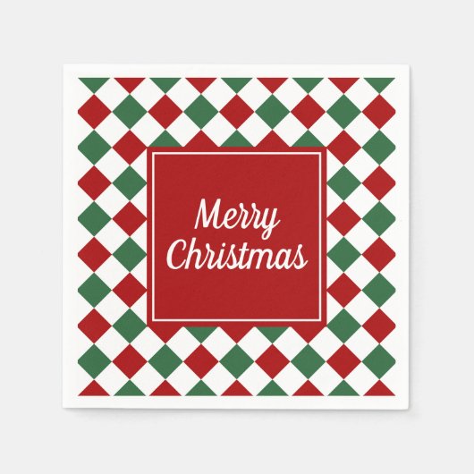 Frohe Weihnachten Serviette (Vorderseite)