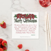 Frohe Weihnachten Serviette (Beispiel)