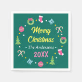 Frohe Weihnachten Serviette (Vorderseite)