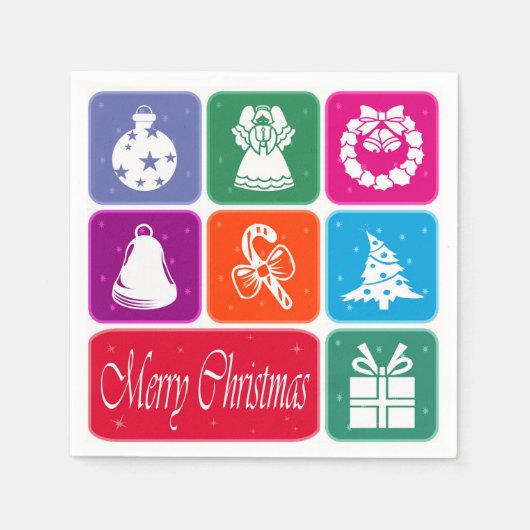 Frohe Weihnachten Serviette (Vorderseite)