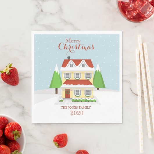 Frohe Weihnachten Serviette (Beispiel)