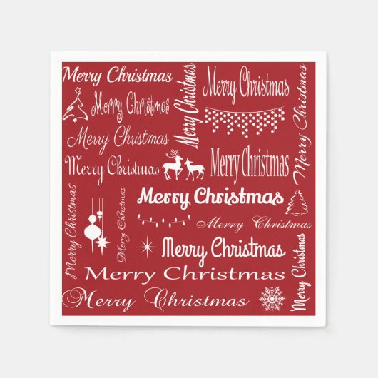 Frohe Weihnachten Serviette (Vorderseite)