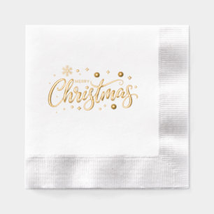 Frohe Weihnachten Servietten Mit Folie