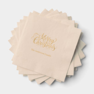 Frohe Weihnachten Servietten Mit Folie