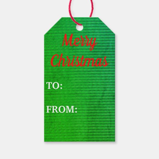 Frohe Weihnachten, Set von zehn (10,) Geschenktast Geschenkanhänger (Vorderseite)