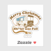 Frohe Weihnachten Sh!*ter war voll Aufkleber (Blatt)