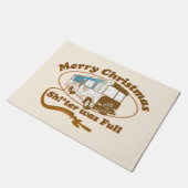 Frohe Weihnachten Sh!*ter war voll Fußmatte (Schrägansicht)