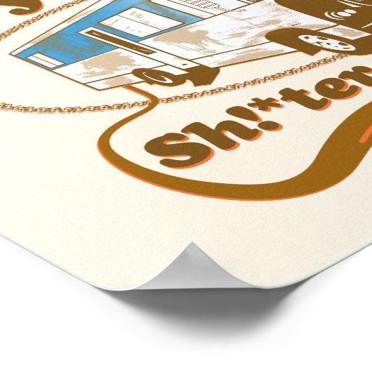 Frohe Weihnachten Sh!*ter war voll Poster (Ecke)