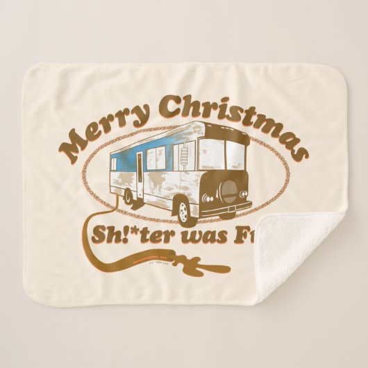 Frohe Weihnachten Sh!*ter war voll Sherpadecke (Vorderseite (Horizontal))