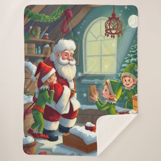 Frohe Weihnachten  Sherpadecke (Vorderseite)