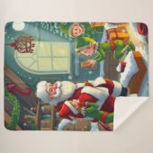 Frohe Weihnachten  Sherpadecke (Vorderseite (Horizontal))