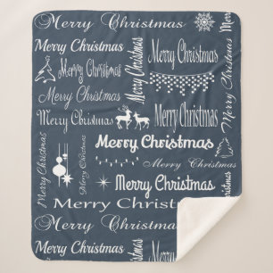 Frohe Weihnachten Sherpadecke
