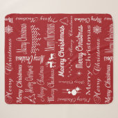 Frohe Weihnachten Sherpadecke (Vorderseite (Horizontal))