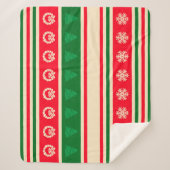 Frohe Weihnachten Sherpadecke (Vorderseite)