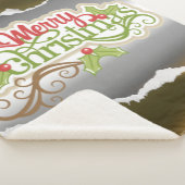 Frohe Weihnachten Sherpadecke (3/4)