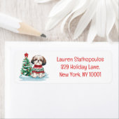 Frohe Weihnachten Shih Tzu Hund (Insitu)