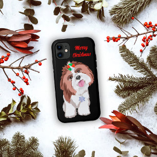 Frohe Weihnachten Shih Tzu mit Schneeflocke Case-Mate iPhone Hülle