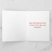 Frohe Weihnachten Shih Tzu mit Snowflake Hund Karte (Innenseite)