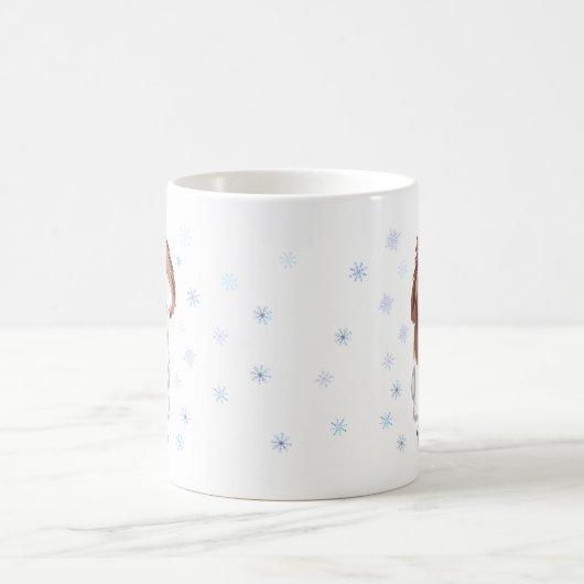 Frohe Weihnachten Shih Tzu mit Snowflake Kaffeetasse (Mittel)
