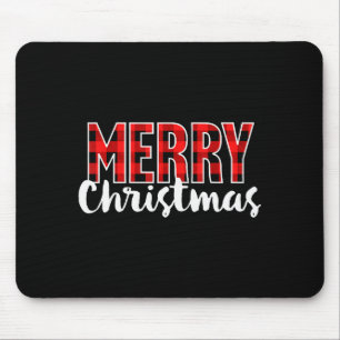 Frohe Weihnachten Shirt Frauen Männer Kinder Rot B Mousepad