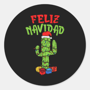 Frohe Weihnachten Shirt Mexikanischer Weihnachts-C Runder Aufkleber