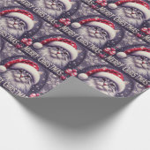 Frohe Weihnachten sibirische Katze, Weihnachten We Geschenkpapier (Ecke)