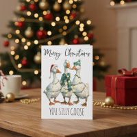 Frohe Weihnachten Sie Albern Gans