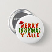 Frohe Weihnachten Sie! Button (Vorne & Hinten)