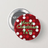 Frohe Weihnachten, Sie! Button (Vorne & Hinten)