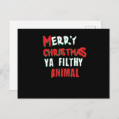 Frohe Weihnachten Sie Filthy Animal Funny Funny Er (Vorne/Hinten)