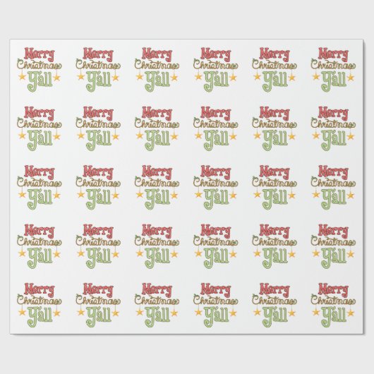 Frohe Weihnachten Sie Geschenkpapier (Flach)