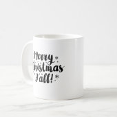 Frohe Weihnachten Sie Kaffeetasse (Vorderseite Links)