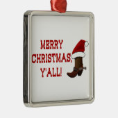 Frohe Weihnachten Sie - Sankt-Stiefel Ornament Aus Metall (Rechts)