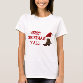 Frohe Weihnachten Sie - Sankt-Stiefel T-Shirt