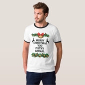 Frohe Weihnachten Sie schmutzig Tier T-Shirt (Vorne ganz)