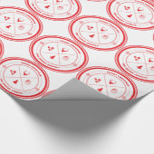 Frohe Weihnachten Sie schmutziges Tier Geschenkpapier (Ecke)