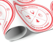 Frohe Weihnachten Sie schmutziges Tier Geschenkpapier (Rolleneckpunkt)