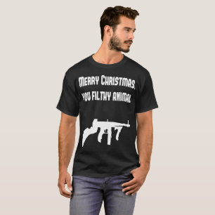 Frohe Weihnachten Sie schmutziges Tier T-Shirt