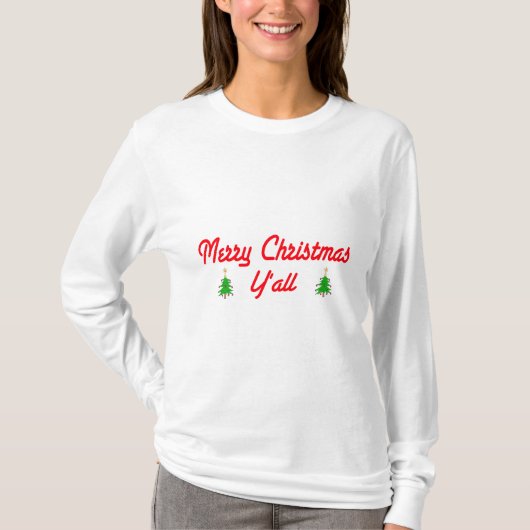 Frohe Weihnachten Sie T-Shirt (Vorderseite)