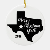 Frohe Weihnachten Sie Texas-Weihnachtsverzierung