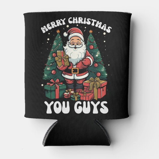 Frohe Weihnachten Sie Typ Weihnachtsmann Dosenkühler (Vorderseite)