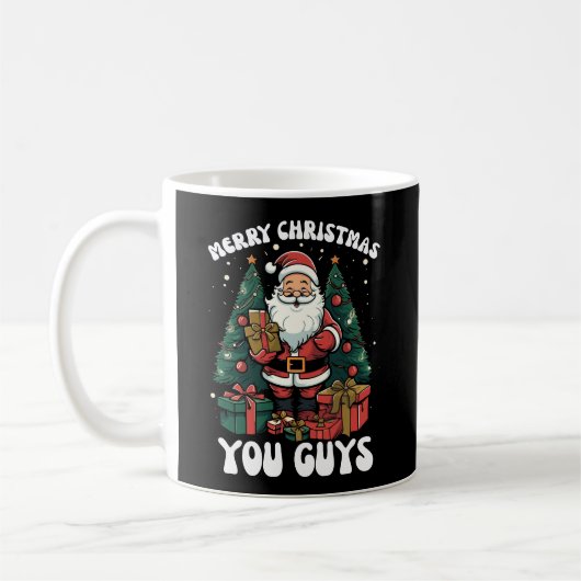 Frohe Weihnachten Sie Typ Weihnachtsmann Kaffeetasse (Links)