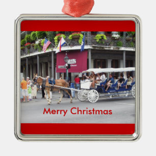 Frohe Weihnachten Silbernes Ornament