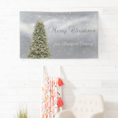 Frohe Weihnachten, Silver ChristmasTree Company Banner (Insitu)